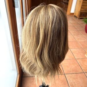 Human Hair Dark Blonde with Light Blonde highlights by Highline Wigs